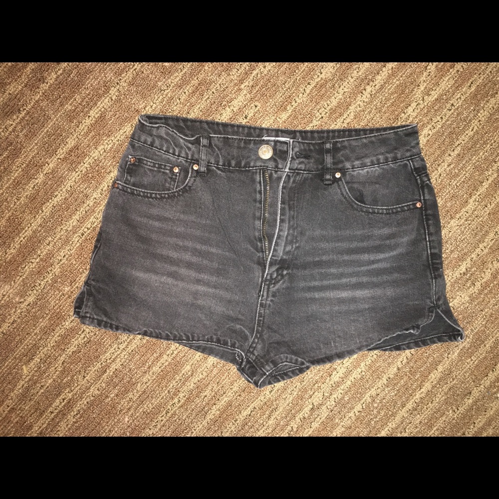 Black high waisted shorts